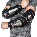 Stainless Steel Moto Knee Pads Set