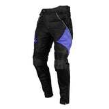 DUHAN Motorcycle Pants Windproof Racing Pants Blue-Black