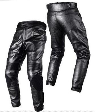 Imitation Leather Racing Sports Pants